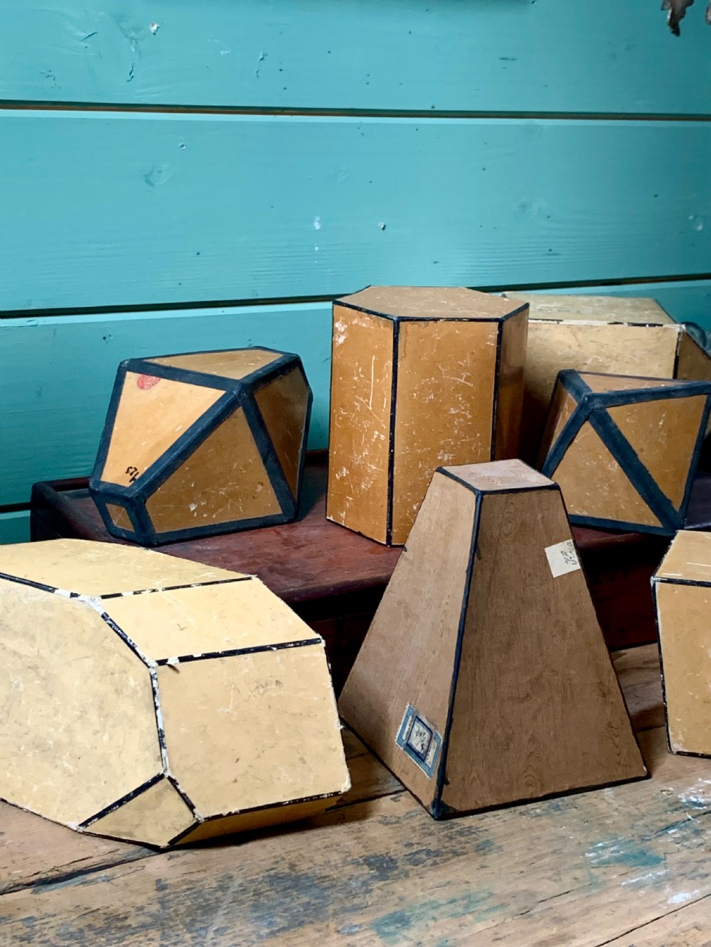 SET OF 7x 1920’s GEOMETRY TEACHING AIDS View III
