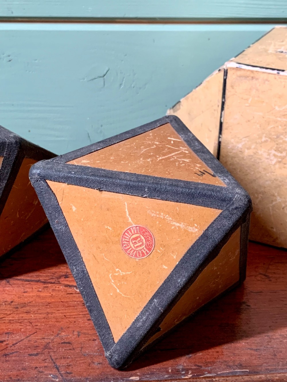 SET OF 7x 1920’s GEOMETRY TEACHING AIDS View X