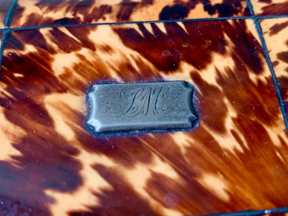 GEORGIAN TORTOISESHELL TEA CADDY View VI