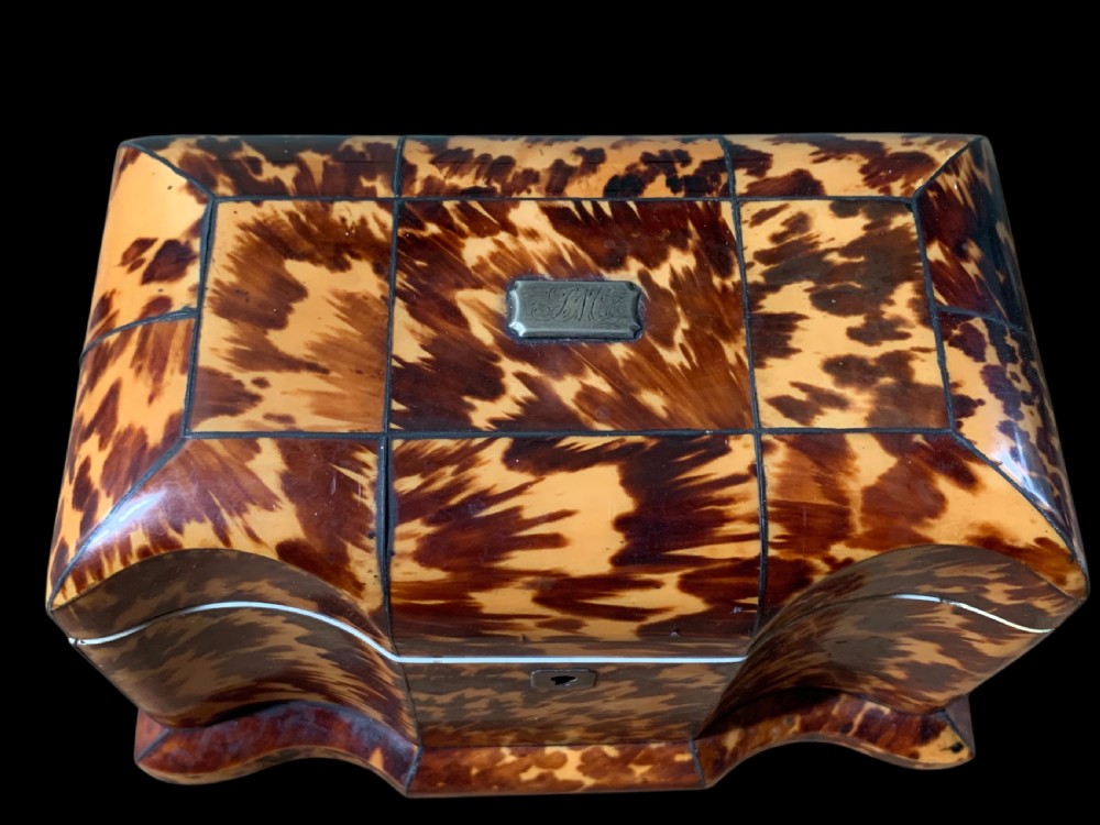 GEORGIAN TORTOISESHELL TEA CADDY View IX