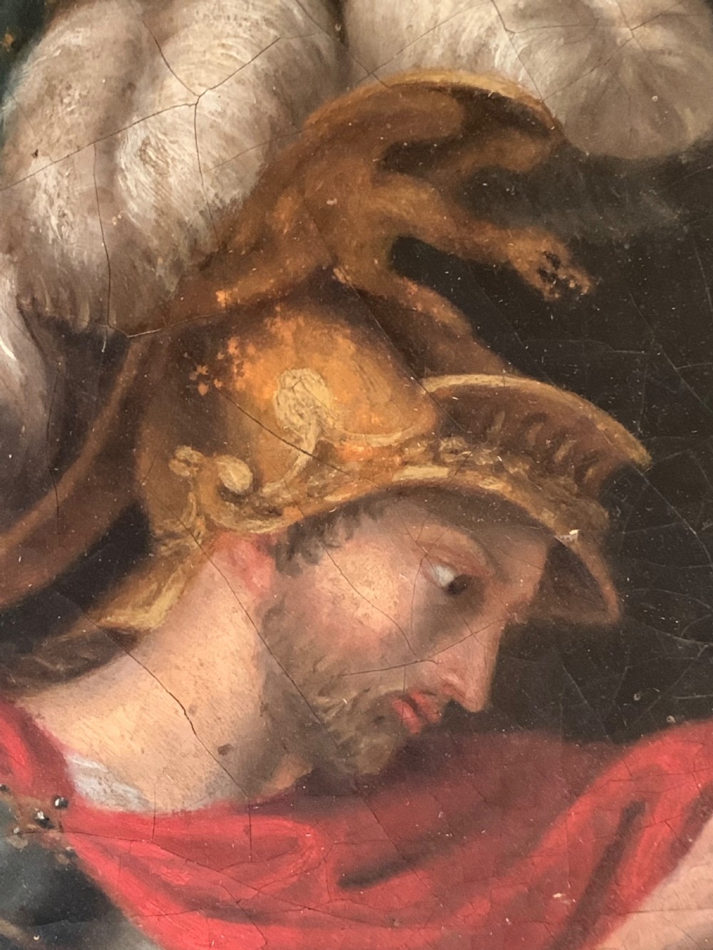 ANTIQUE FRENCH RELIGIOUS PAINTING View VI