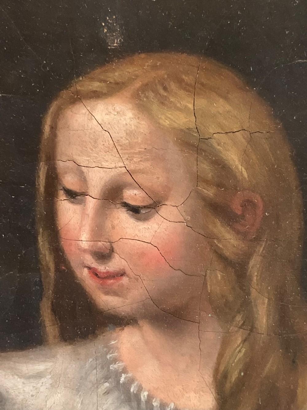 ANTIQUE FRENCH RELIGIOUS PAINTING View VII