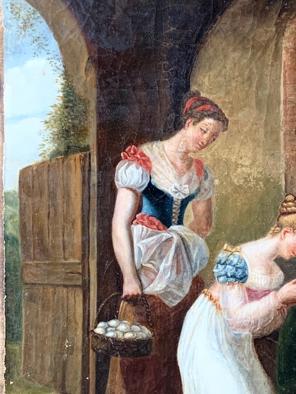 FRENCH SCHOOL EARLY 19Th CENTURY OIL PAINTING OF A MONK View V