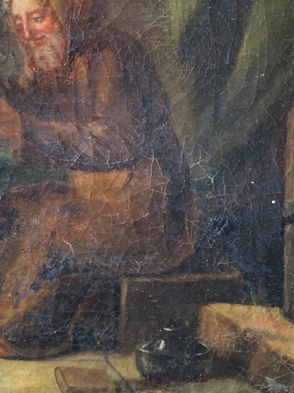 FRENCH SCHOOL EARLY 19Th CENTURY OIL PAINTING OF A MONK View VII