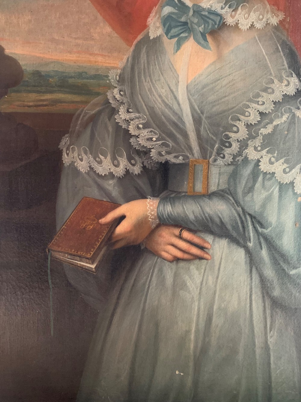 18th C FULL LENGTH PORTRAIT OF A FRENCH LADY View II
