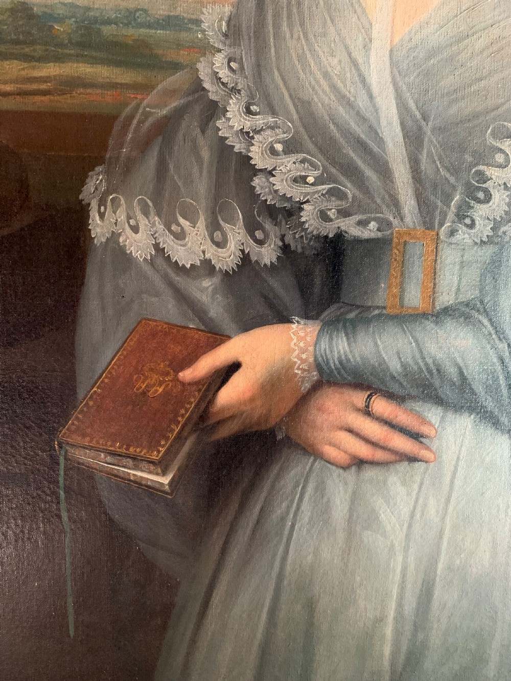 18th C FULL LENGTH PORTRAIT OF A FRENCH LADY View IV