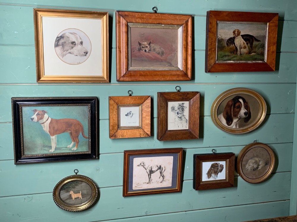 19th CENTURY WATERCOLOUR PORTRAIT OF A TERRIER View V