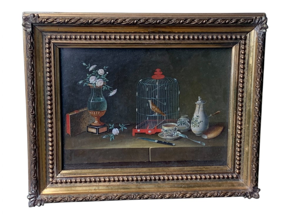 PAUL LELONG - EARLY 19th CENTURY GOUACHE STILL LIFE