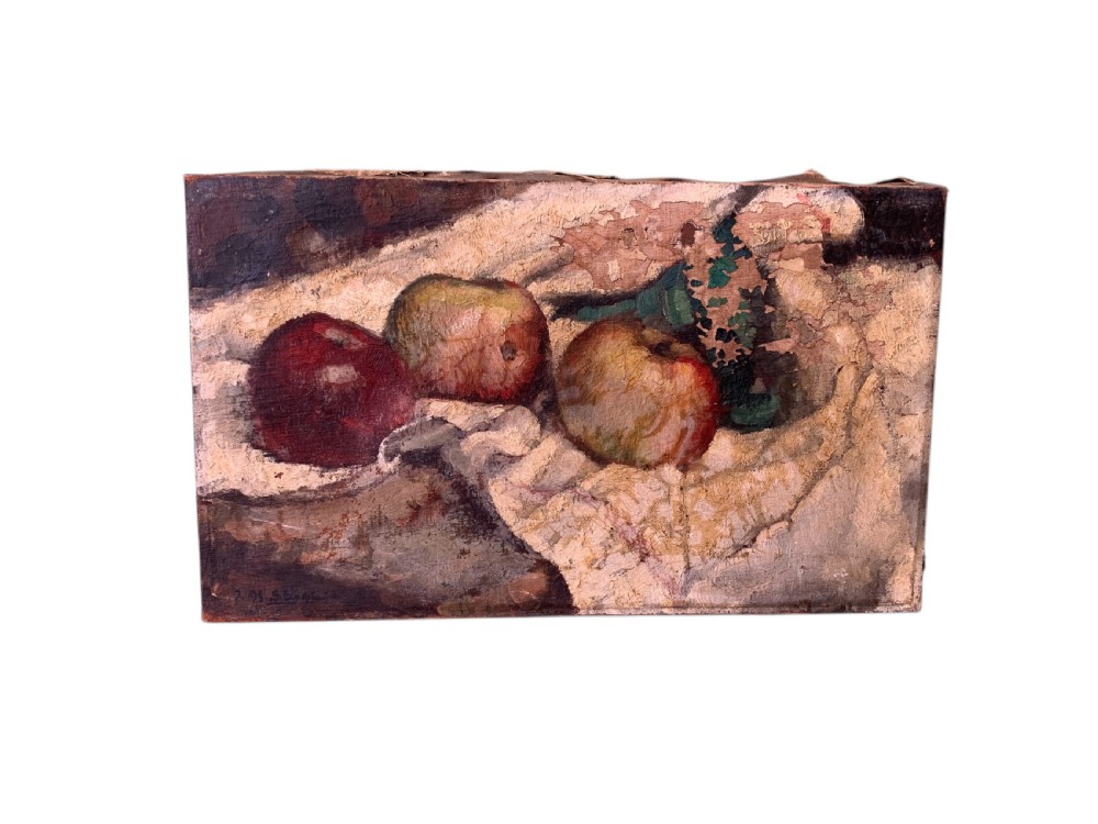 EARLY 20th CENTURY FRENCH STILL LIFE WITH APPLES View III