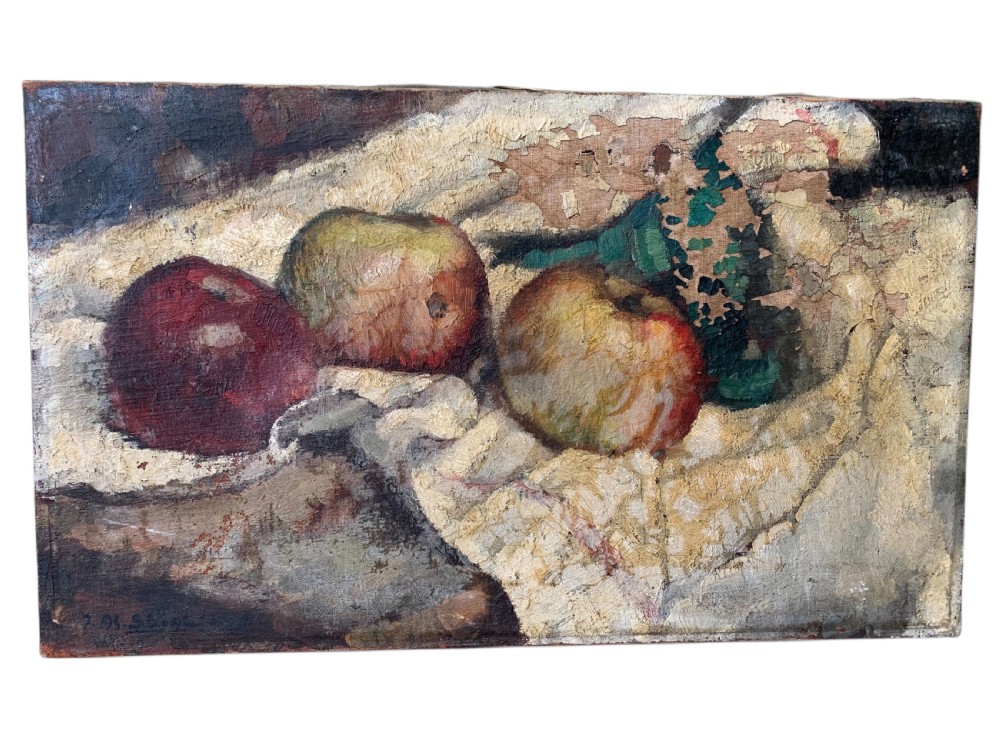 EARLY 20th CENTURY FRENCH STILL LIFE WITH APPLES View IV