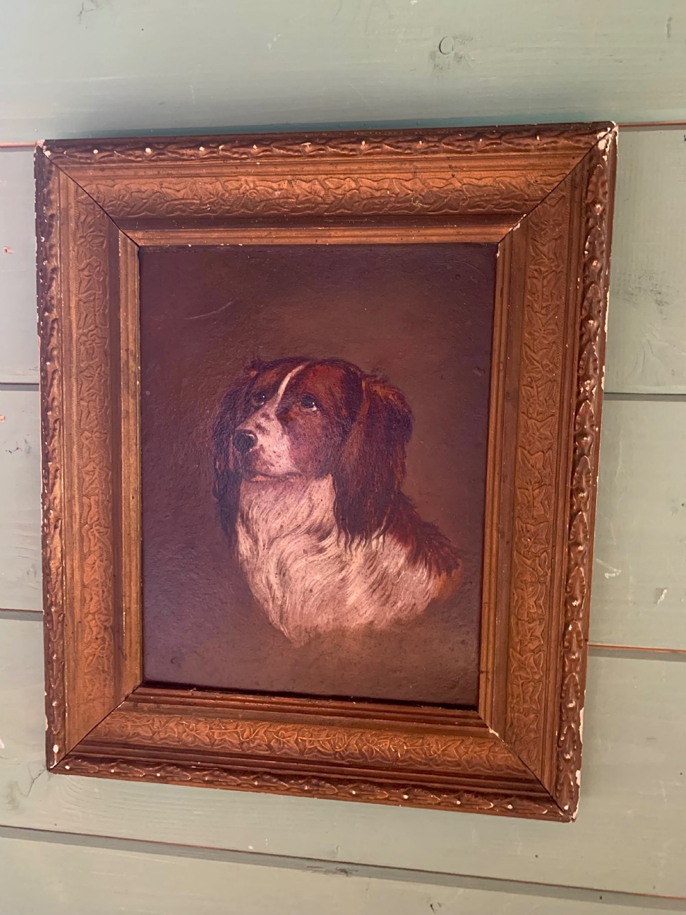 EARLY 20th CENTURY OIL PORTRAIT OF A DOG