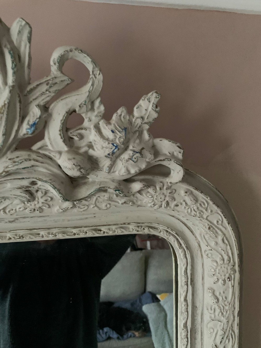 VERY PRETTY ART NOUVEAU PERIOD WALL MIRROR View VIII