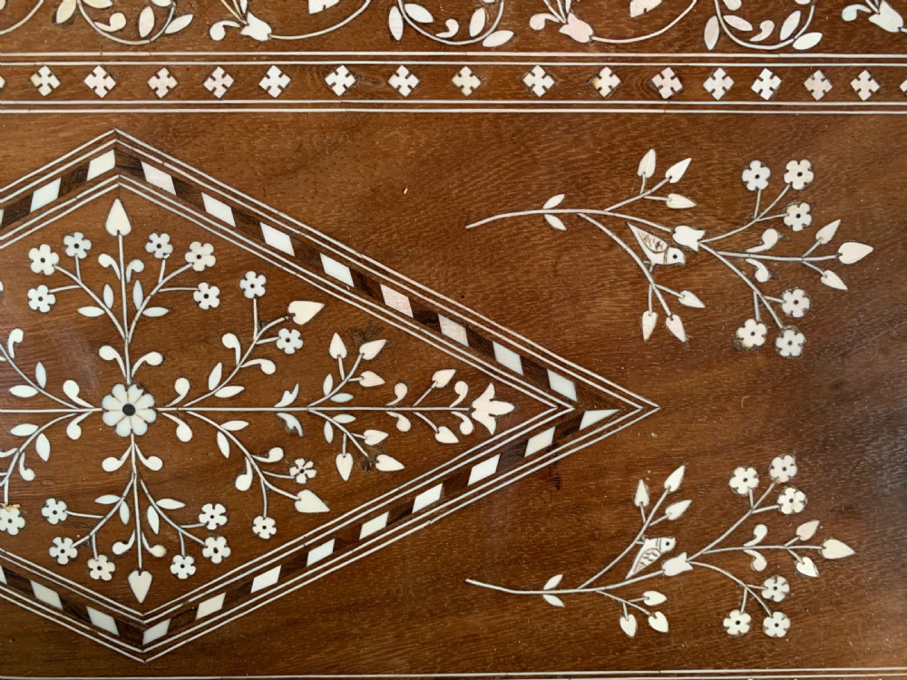 EDWARDIAN HOSHIAPUR SERVING TRAY WITH BONE INLAYS View III