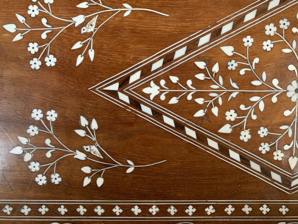 EDWARDIAN HOSHIAPUR SERVING TRAY WITH BONE INLAYS View IV