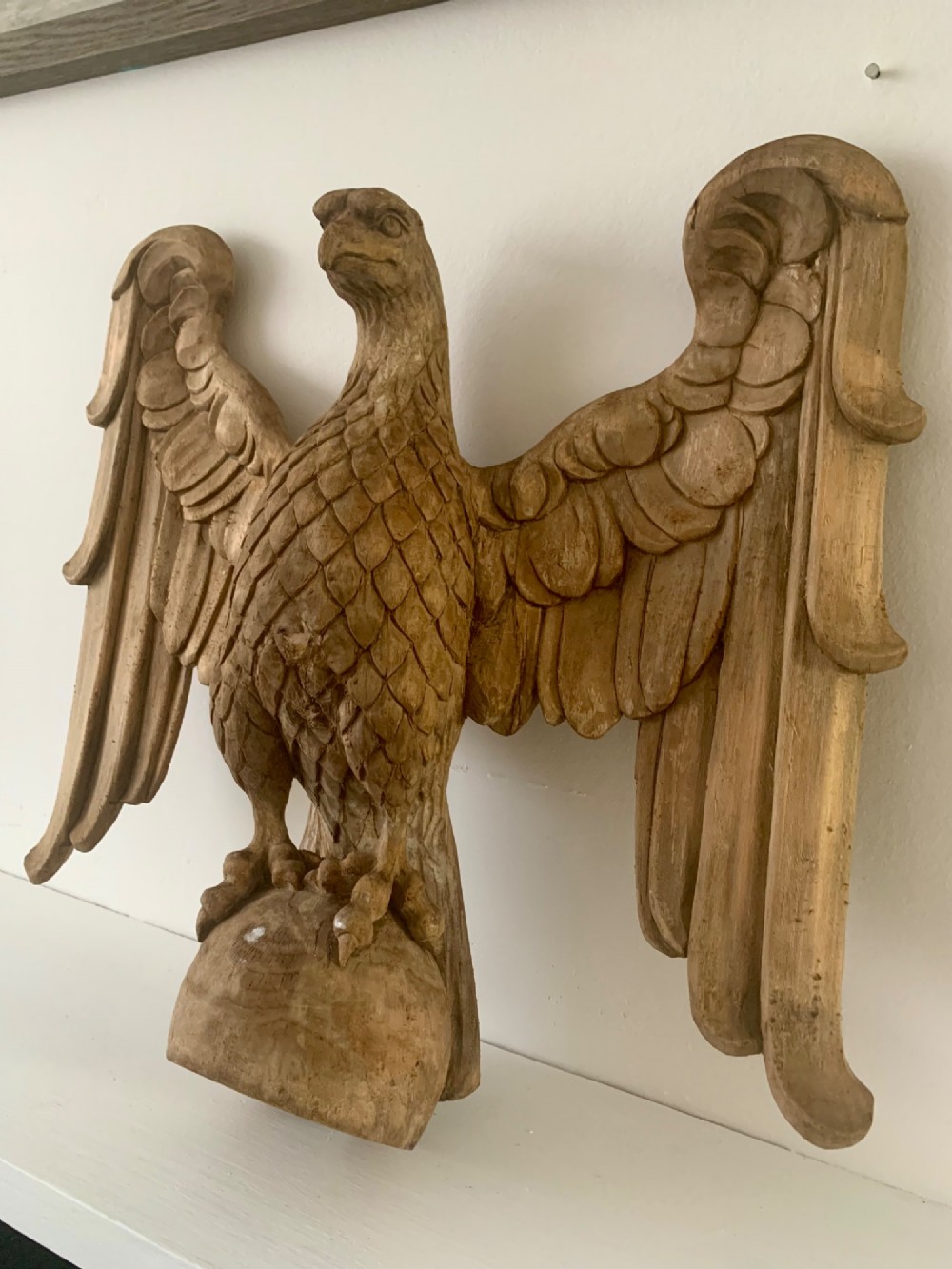 STUNNING ANTIQUE CARVING OF AN EAGLE View II