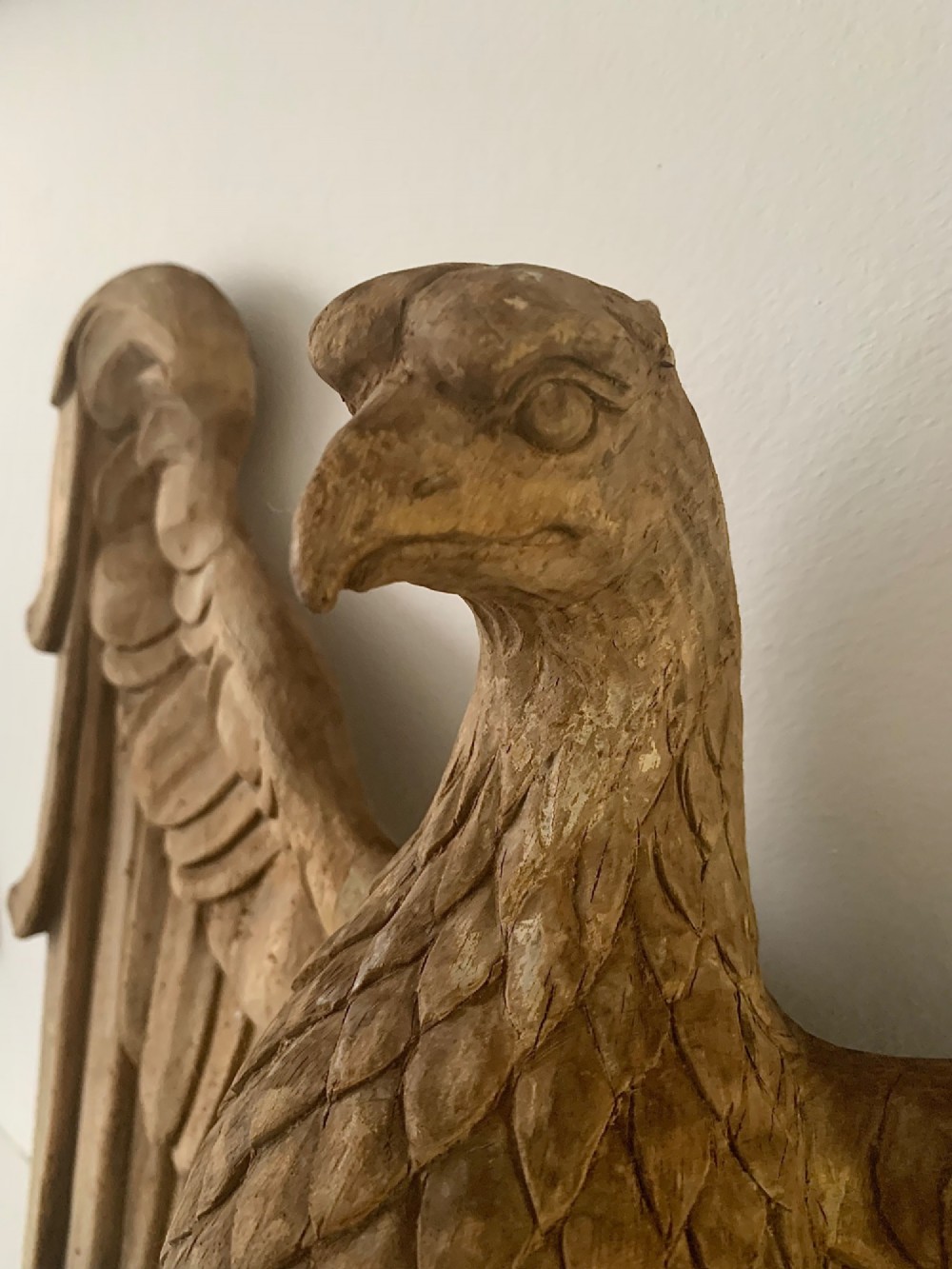 STUNNING ANTIQUE CARVING OF AN EAGLE View VI