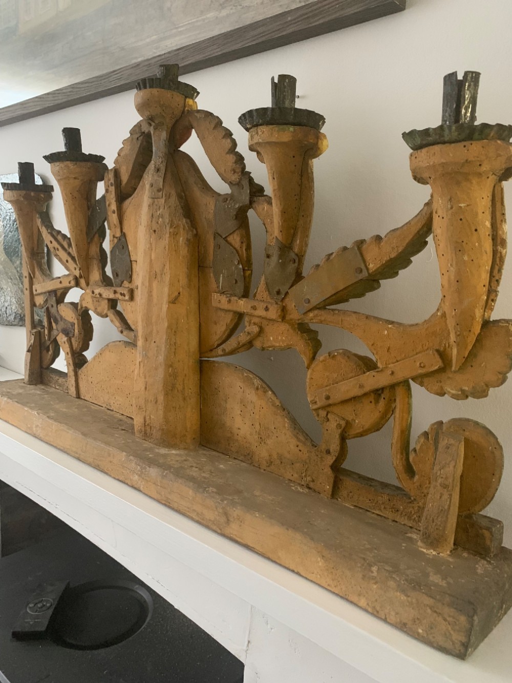 18th CENTURY ITALIAN CARVED ALTAR CANDELABRUM View XV