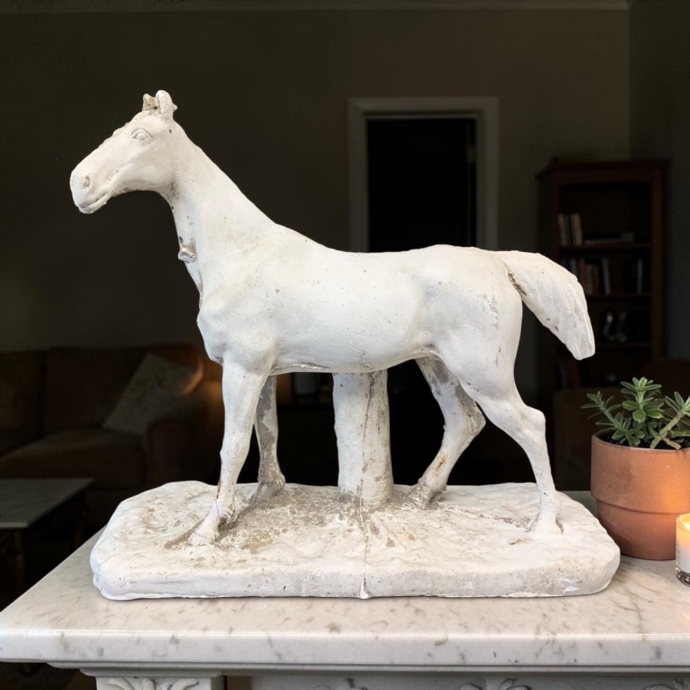 EARLY 20th CENTURY STUDIO PLASTER CAST MODEL OF A HORSE