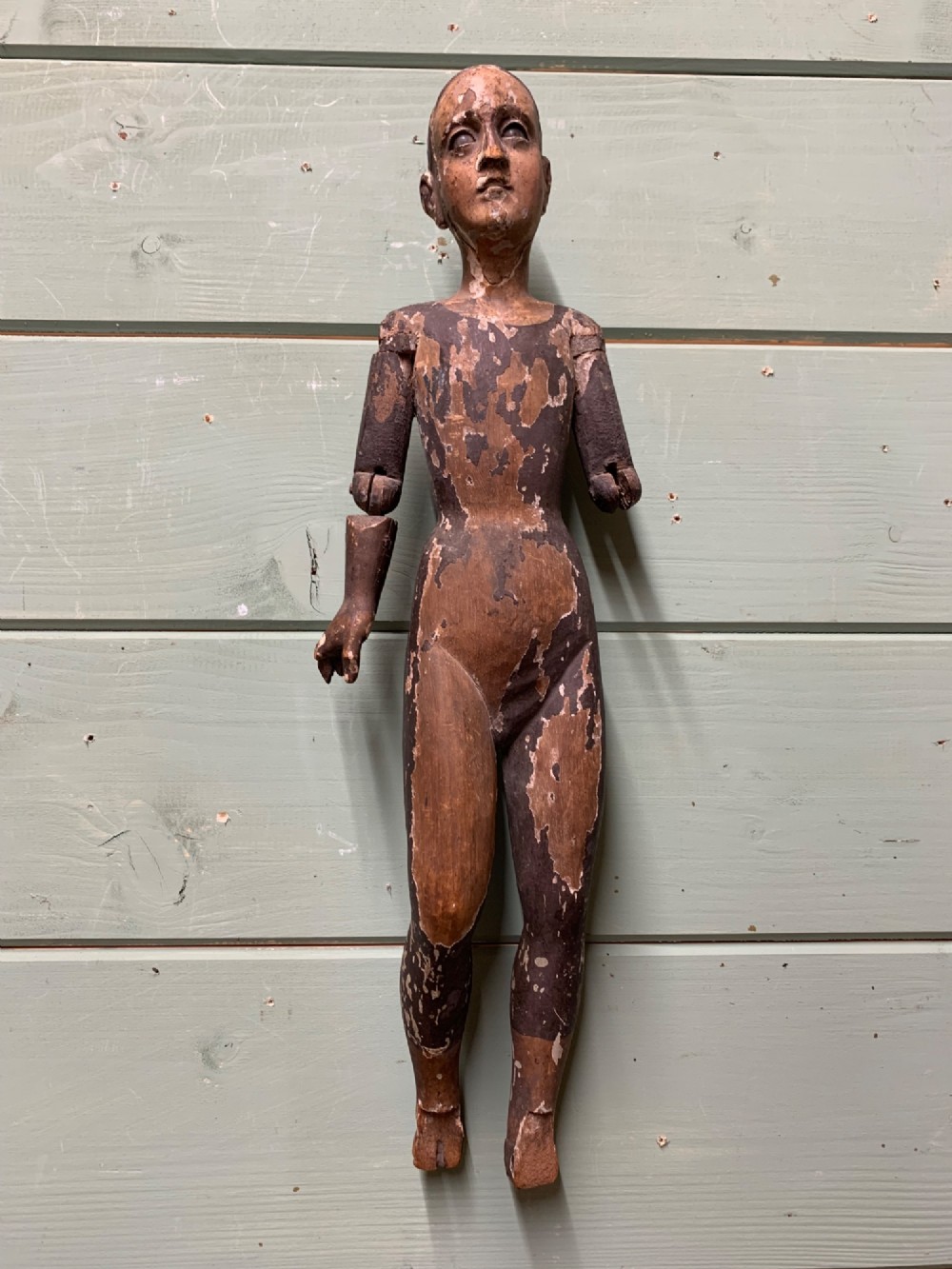 ANTIQUE CARVED FIGURE OF A SAINT OR SANTO View VII