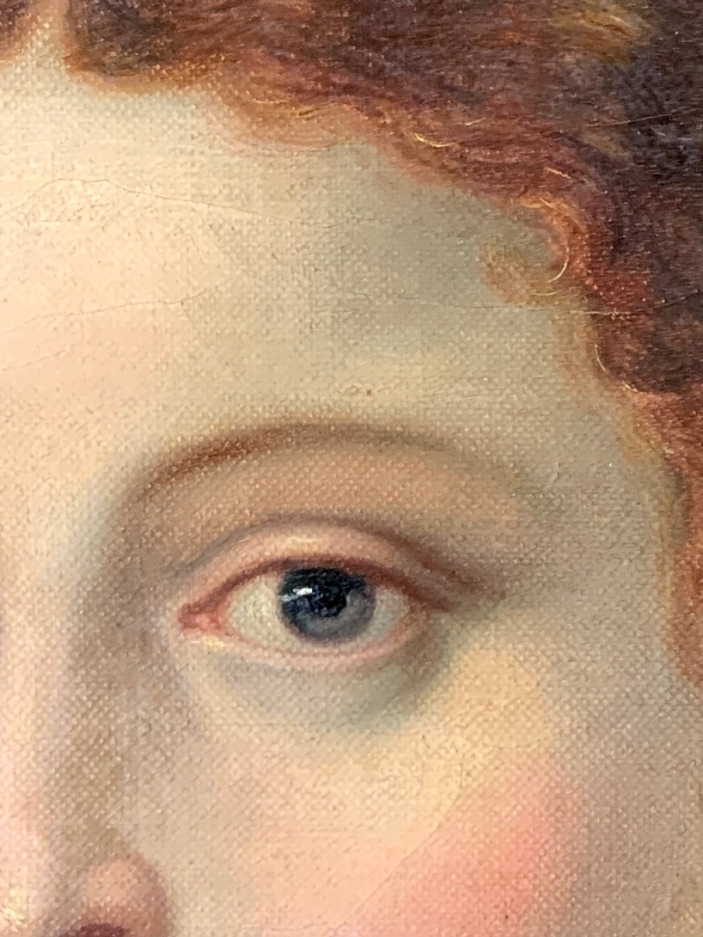 LARGE ANTIQUE OIL PORTRAIT AFTER TITIAN -DATED 1867 View X