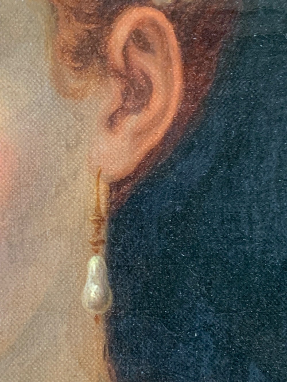 LARGE ANTIQUE OIL PORTRAIT AFTER TITIAN -DATED 1867 View XIII