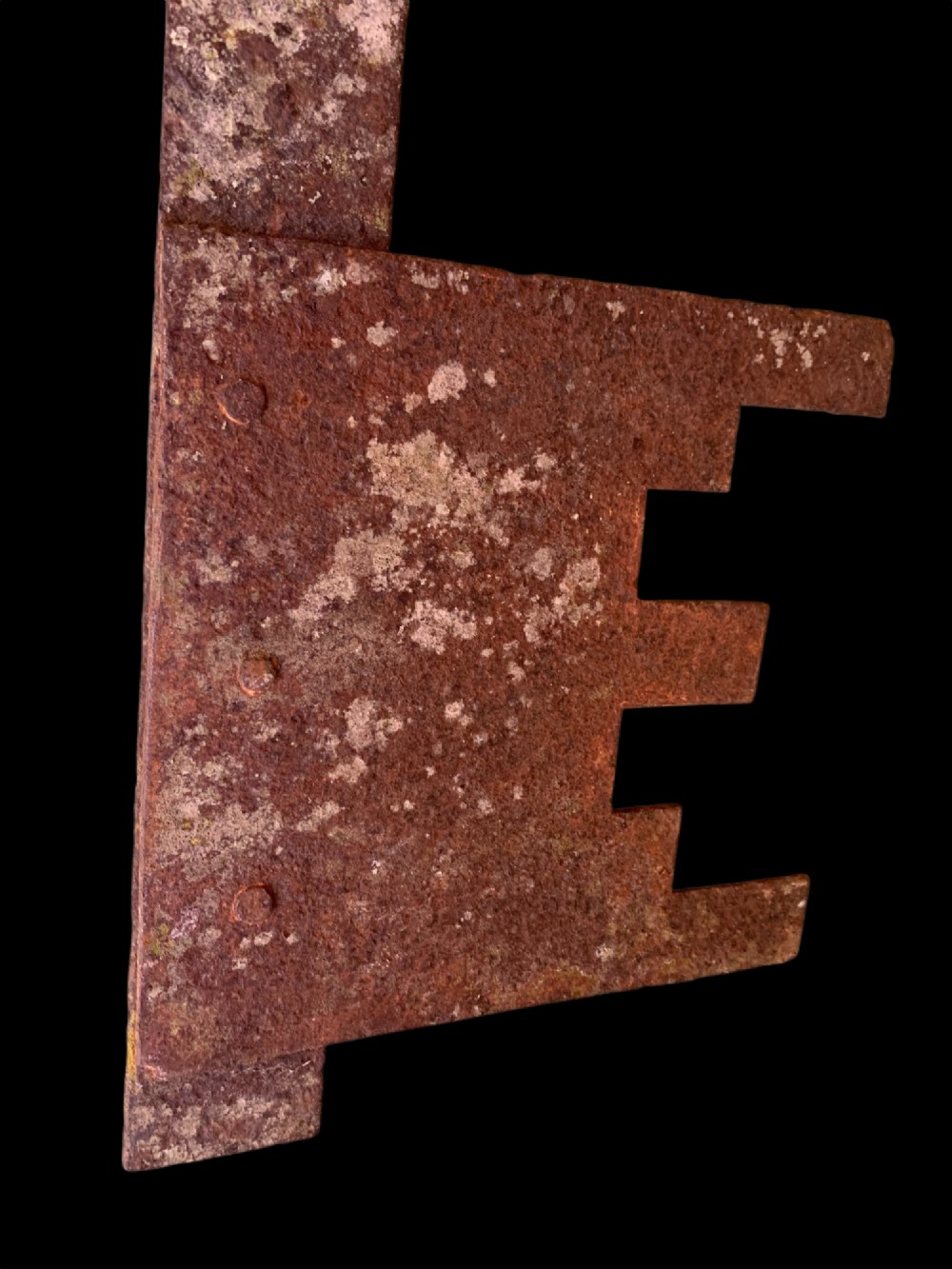 A LARGE 19th C FORGED IRON LOCKSMITH TRADE SIGN View X