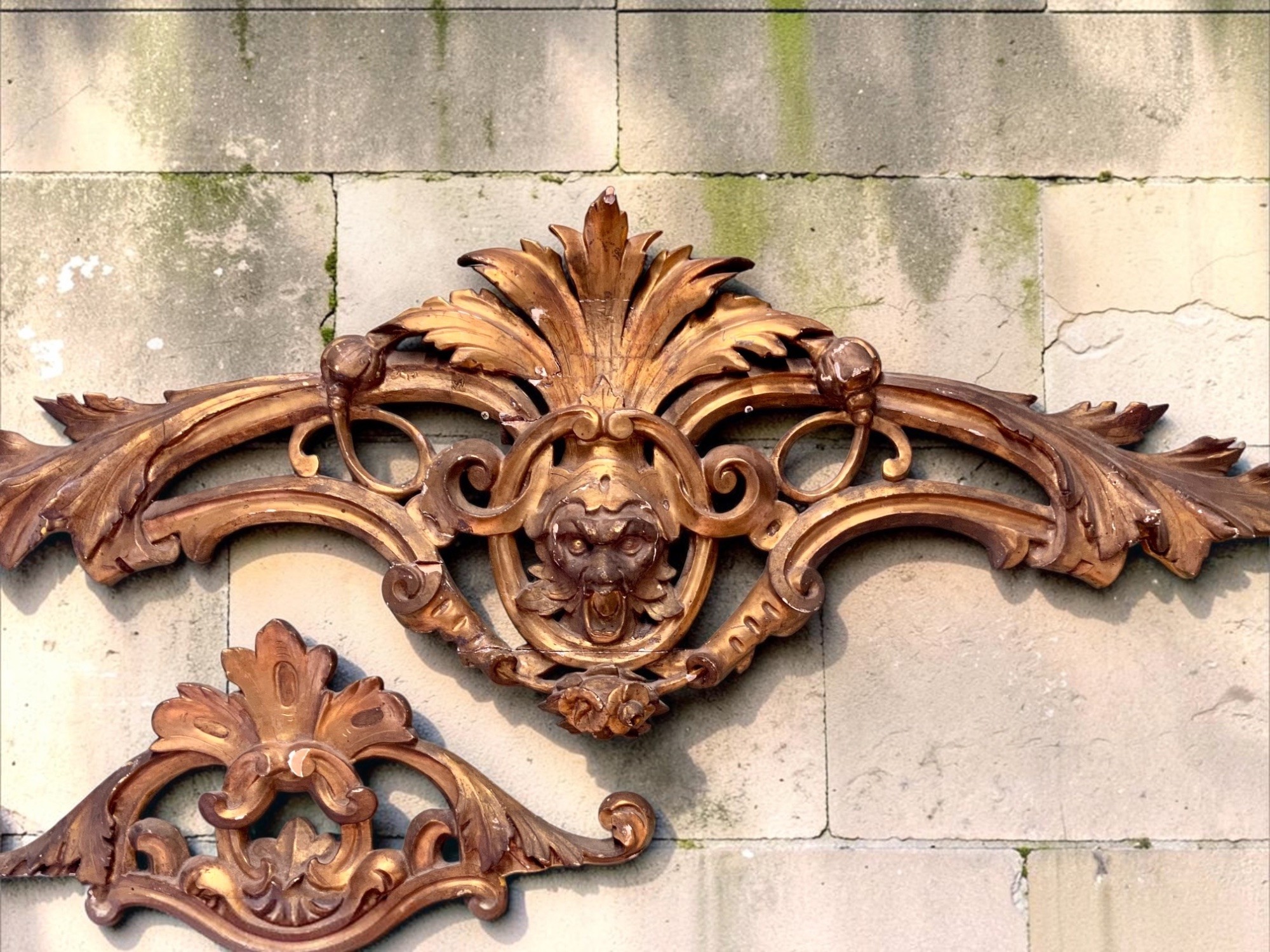 Giltwood French Wall Carvings 18th Century | Sellingantiques.co.uk