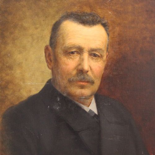 fig 1. Flores Scheel, Eduard Alge, Portrait, Oil Painting