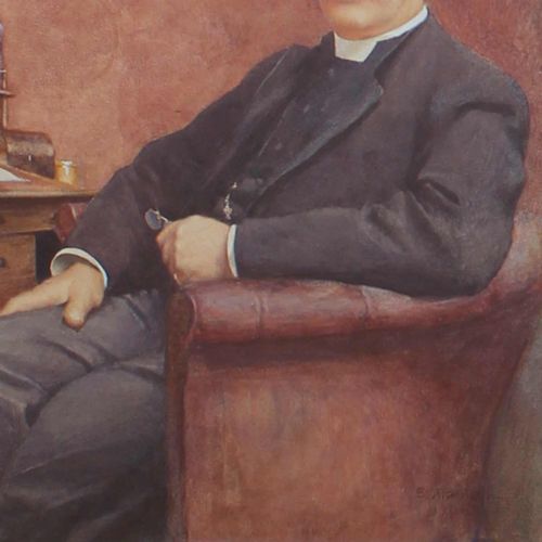fig 2. Sophia Mildred Atkinson, Antique Portrait Of A Gentleman, English, Listed Artist
