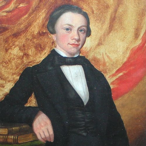 Portrait of a Young Gentleman, Victorian, Antique Painting