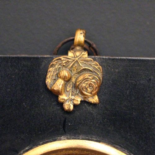 fig 3. Victorian Miniature With Needlework, Antique Painting