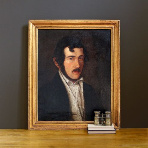 Ludovike Sophie Simanowitz, Portrait of Carl Ludwig Von Reichenbach, Original Antique Portrait