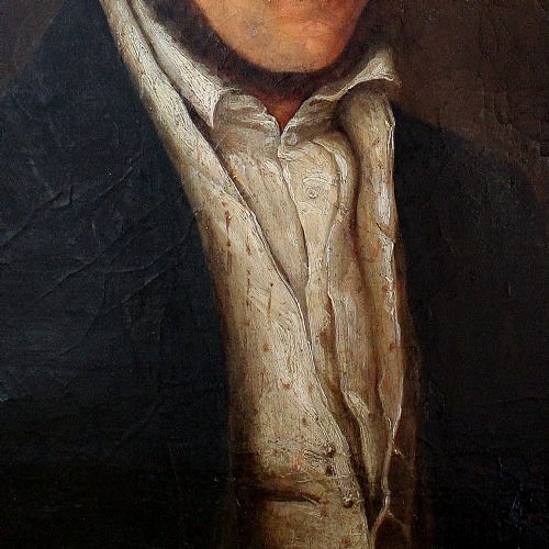 fig 3. Ludovike Sophie Simanowitz, Portrait Of Carl Ludwig Von Reichenbach, Original Antique Portrait