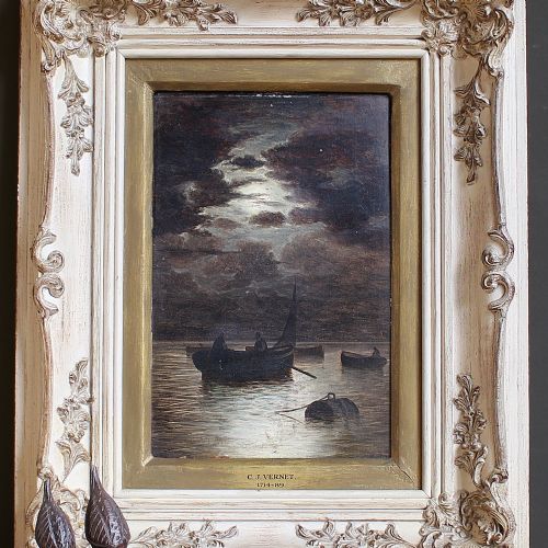 fig 1. After Claude Joseph Vernet, Sailing By Moonlight