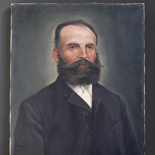 Continental Portrait of a Bearded Gentleman, Antique Painting