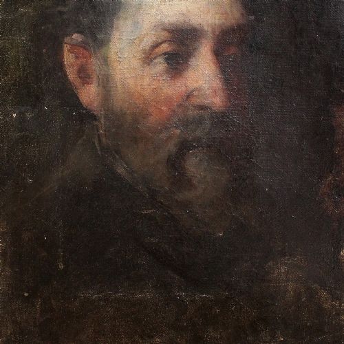 fig 2. Hungarian Head Study Of A Bearded Gentleman, Small Antique Portrait