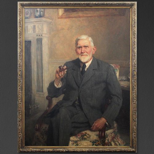 Hugh Goldwin Rivière, Portrait of a Seated Gentleman