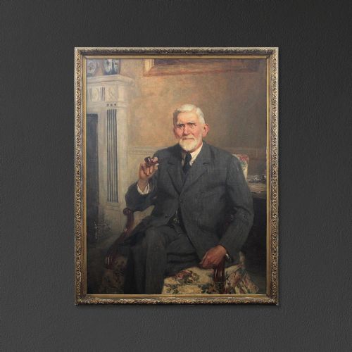 fig 1. Hugh Goldwin Rivière, Portrait Of A Seated Gentleman