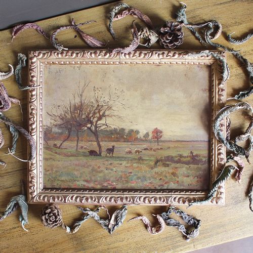Marcelle Delorme, Beauvais, Original Impressionist Landscape Oil Painting