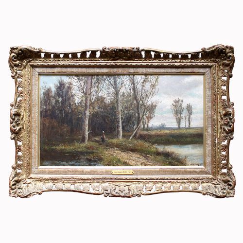 fig 2. Abraham Hulk Junior, Autumn In Suffolk, English Landscape Oil Painting