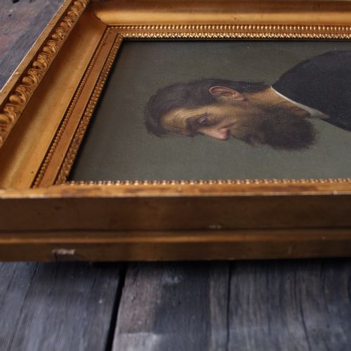 fig 4. Frederik Vermehren, Portrait Of A Bearded Gentleman, Antique Oil Painting