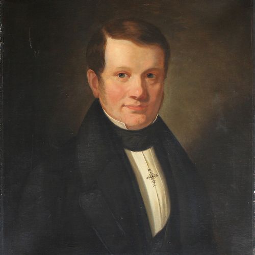 fig 1. R. Christiansen, Portrait Of Neils Daniel Kemp, Oil Painting