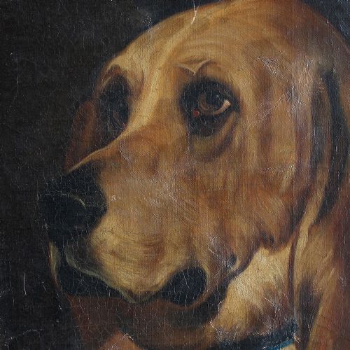fig 3. After Sir Edwin Landseer, Dignity & Impudence, Antique English Oil Painting, Dogs, Victorian