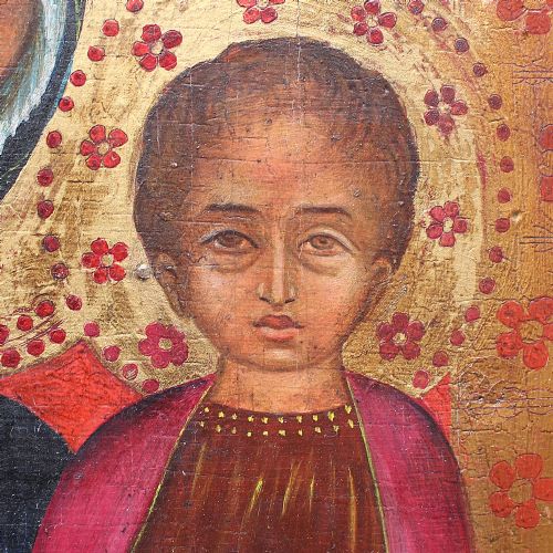 fig 2. Gondos Ernöné After Naddo Ceccarelli, Antique Religious Icon, Tempera On Wood