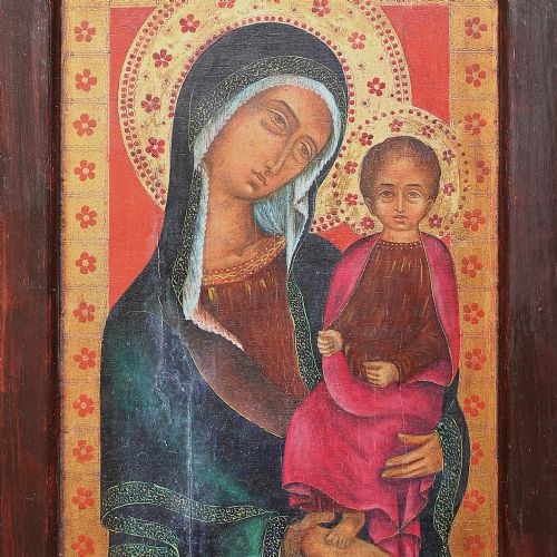 fig 4. Gondos Ernöné After Naddo Ceccarelli, Antique Religious Icon, Tempera On Wood