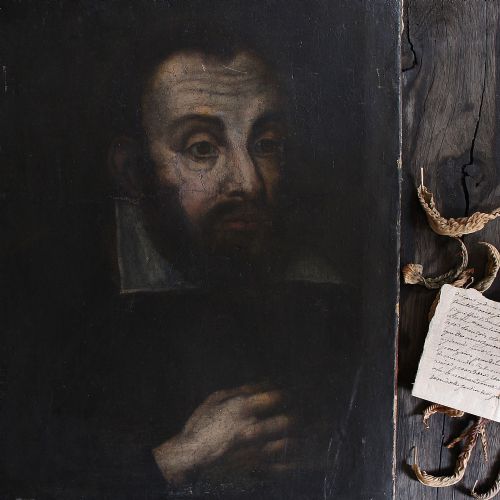 17th-century Flemish Portrait of a Gentleman, Dark Antique Portrait