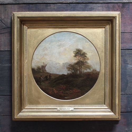 Emma Smythe, Suffolk Mill, Antique English Landscape Painting