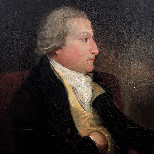 fig 1. Late 18th-Century Portrait Of A Gentleman, Antique Oil Painting