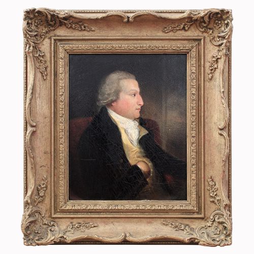 fig 2. Late 18th-Century Portrait Of A Gentleman, Antique Oil Painting