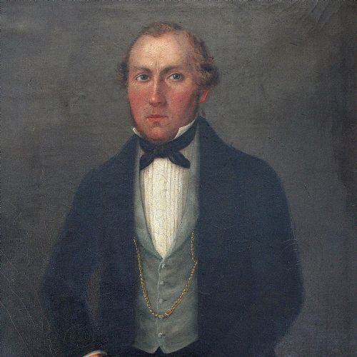 fig 1. Portrait Of A Gentleman With A Green Book